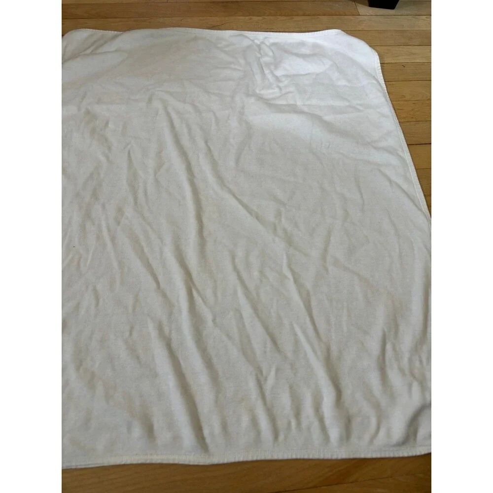 VTG Carters Baby Receiving Blanket Cotton White Kite Sunshine Warms Heart Sun
